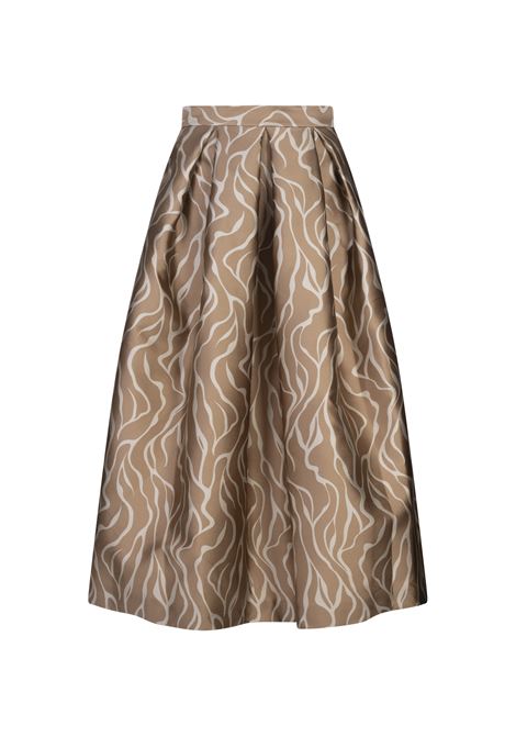 Gonna Luna Jacquard Streaks Cammello LUNATICA | SKIRT LUNA JQ STREAKSCAMEL-MEDIUM